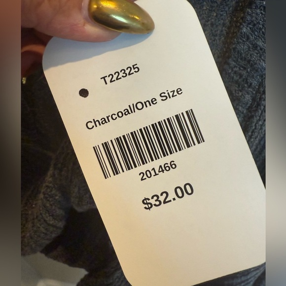 Hudson Gray Open-Front Sweater From Dress Up Grey Knit New One Size - Picture 4 of 5